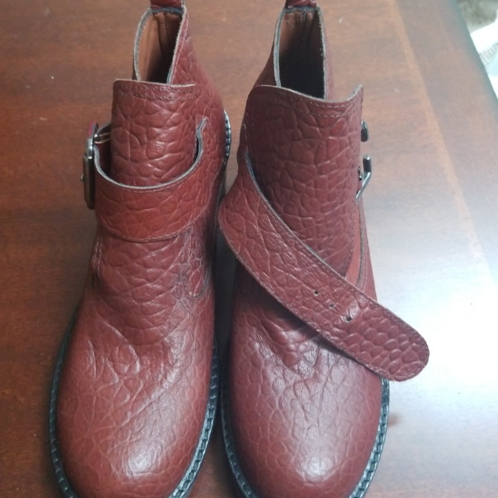 Brand new Stiu red ankle boots.